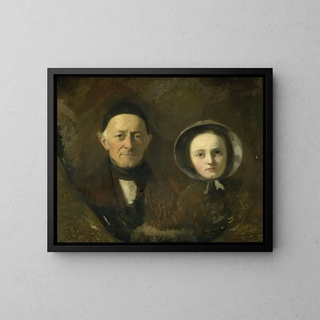 Johann Georg Schwartze - Portrait of Johann Joseph Hermann the Artists FatherinLaw with his Grandchild Ida Schwartze the Artists oldest Daughter.webp