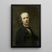 Selbstporträt - Johann Georg Schwartze — gerahmtes Bild an der Wand