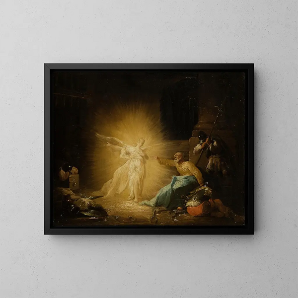 Die Befreiung des heiligen Petrus - Johann Georg Trautmann — gerahmtes Bild an der Wand