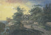 Bauernhof mit Figuren unter Bäumen in der Nähe einer blühenden Holunderblüte - Johann Georg Wagner — Ansicht des Kunstwerks