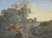 Partie de forêt et ruine avec un arc sur un chemin avec des bergers et du bétail - Johann Georg Wagner — Ansicht des Kunstwerks