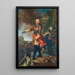 Der Prinz Eugen von Savoyen als General - Johann Gottfried Auerbach — gerahmtes Bild an der Wand
