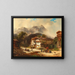 Besuch auf dem Land - Johann Gottfried Pulian — gerahmtes Bild an der Wand