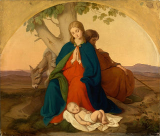 Johann Grund - Heilige Familie auf der Flucht.webp