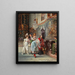 Nach der Taufe - Johann Hamza — gerahmtes Bild an der Wand