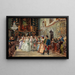 Hochzeitszeremonie in der Kirche der Abtei Garsten - Johann Hamza — gerahmtes Bild an der Wand