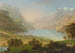 Fontaine du Nord et lac des Quatre-Cantons vers Flüelen - Johann Heinrich Bleuler le Jeune — Ansicht des Kunstwerks