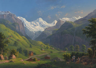 Johann Heinrich Bleuler the Younger - Das Lauterbrunnenthal vom Wege nach der Wengernalp.webp