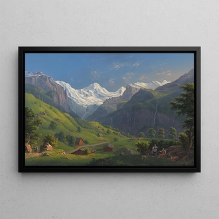 Johann Heinrich Bleuler the Younger - Das Lauterbrunnenthal vom Wege nach der Wengernalp.webp