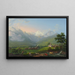 Der Boden von Engstligen in Adelboden im Kanton Bern - Johann Heinrich Bleuler der Jüngere — gerahmtes Bild an der Wand
