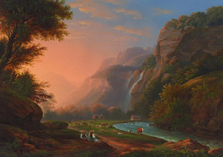 Johann Heinrich Bleuler the Younger - Der Falchernbach im Oberhaslital.webp