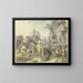 Vergnügungen in Trastevere - Johann Heinrich Ramberg — gerahmtes Bild an der Wand