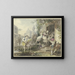 Beliebte Unterhaltung in Rom - Johann Heinrich Ramberg — gerahmtes Bild an der Wand