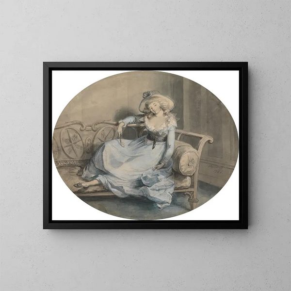 L'Assignation - Johann Heinrich Ramberg — gerahmtes Bild an der Wand