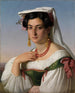 Portrait von Vittoria Caldoni - Johann Heinrich Richter — Ansicht des Kunstwerks