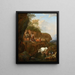 Landschaft Italien - Johann Heinrich Roos — gerahmtes Bild an der Wand