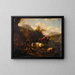 Landschaft - Johann Heinrich Roos — gerahmtes Bild an der Wand