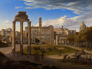 Johann Heinrich Schilbach - View Of The Forum Romanum Towards The Capitol.webp