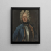 Portrait d'Olof Strömstierna - Johann Heinrich Wedekind — gerahmtes Bild an der Wand