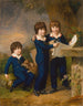 "Les enfants" von Martin Anton Heckscher, Johann Gustav Wilhelm Moritz (1797–1865), Carl Martin Adolph (1796–1850) und Leopold, geboren 1792 – Johann Heinrich Wilhelm Tischbein — Ansicht des Kunstwerks