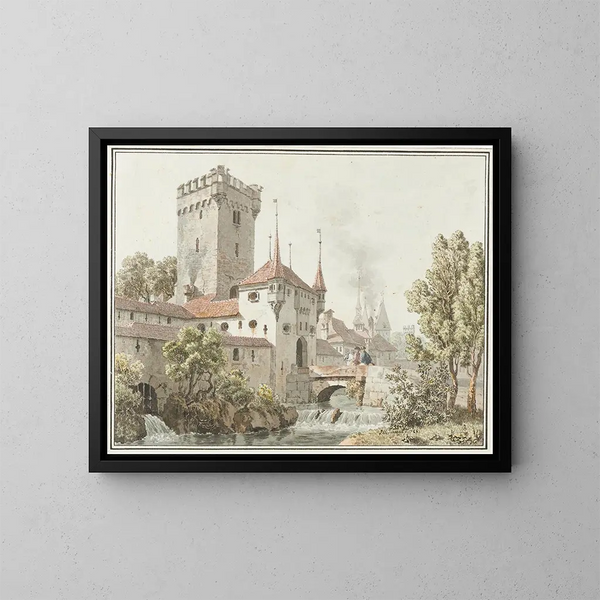Bern Golatenmattgate - Johann Jakob Biedermann — gerahmtes Bild an der Wand