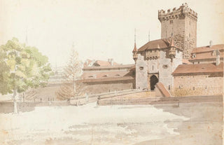 Johann Jakob Biedermann - Bern Golatenmattgasstor mit dem alten Brengraben.webp