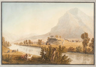 Johann Jakob Biedermann - Glarus von Norden.webp