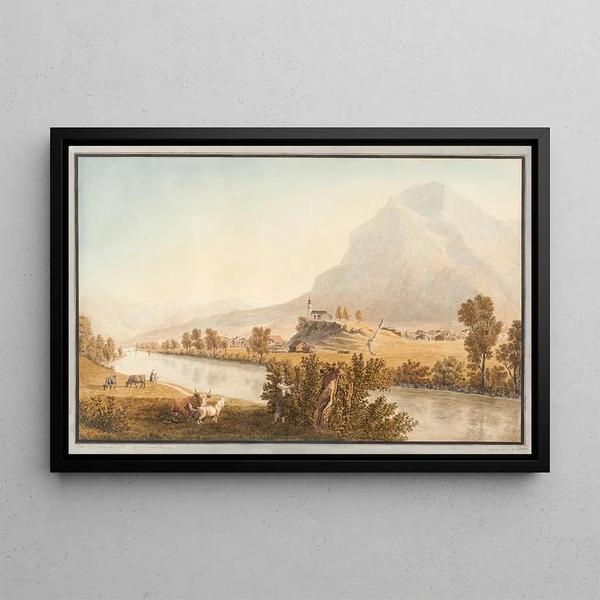 Glaris du Nord - Johann Jakob Biedermann — gerahmtes Bild an der Wand