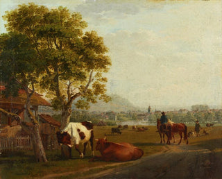 Johann Jakob Biedermann - Paysage prs de Zurich.webp