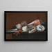 Naturmorte mit Muscheln und Korallen auf einem Tisch - Johann Jakob Dietzsch — gerahmtes Bild an der Wand