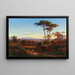 Ansicht von Rom vom Monte Mario - Johann Jakob Frey — gerahmtes Bild an der Wand