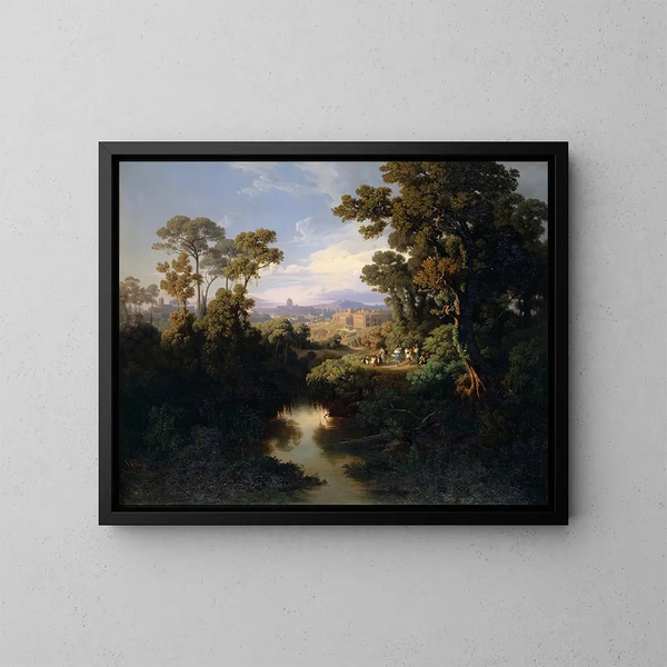 der Umgebung von Rom - Johann Jakob Frey — gerahmtes Bild an der Wand