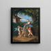 Putti aiguisant la flèche de Cupidon - Johann Jakob Metzler — gerahmtes Bild an der Wand