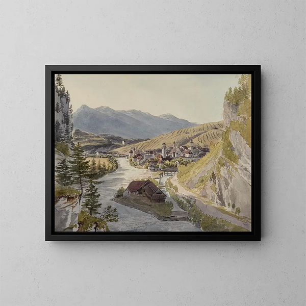 Feldkirch - Johann Jakob Meyer — gerahmtes Bild an der Wand