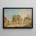 Hof des Klosters Sainte-Marie-Madeleine der Recollects in Basel - Johann Jakob Schneider — gerahmtes Bild an der Wand