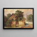 Idylle am Stadtgraben - Johann Kautsky — gerahmtes Bild an der Wand