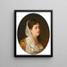 Portrait einer Dame - Johann Köler — gerahmtes Bild an der Wand