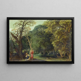 Johann Knig - Hagar and the Angel in the Desert.webp