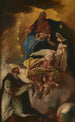 Saint Dominique recevant le Rosaire de Marie - Johann Konrad Wengner — Ansicht des Kunstwerks