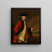 Offizier des bernischen Regiments von Erlach - Johann Ludwig Aberli — gerahmtes Bild an der Wand