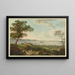 Vue de Cerlier et du lac de Bienne - Johann Ludwig Aberli — gerahmtes Bild an der Wand