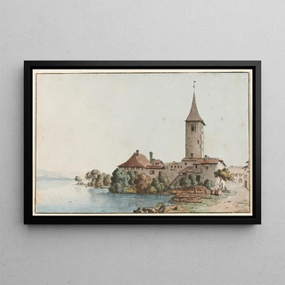 Johann Ludwig Aberli - Vue du Chteau dOuchy prs de Lausanne.webp