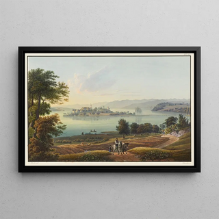 Johann Ludwig Bleuler - Vue de lJsle de Meynau dans le lac de Constance.webp