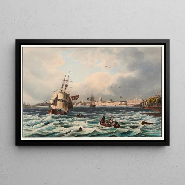 Johann Ludwig Bleuler - Vue de la ville de Rotterdam.webp