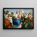 Madone mit Kind und Heiligen - Johann Matthias Ranftl — gerahmtes Bild an der Wand