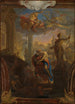 Énée rettet seinen Vater Anchise aus dem brennenden Troja Vulcanus am Himmel auf seinem Wagen - Johann Michael Rottmayr — Ansicht des Kunstwerks