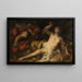 Tarquinius und Lucrèce - Johann Michael Rottmayr — gerahmtes Bild an der Wand