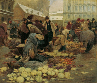Johann Nepomuk Geller - Kroatenmarkt auf der Haide in Wien.webp