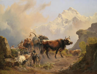 Johann Nepomuk Rauch - Almabtrieb.webp