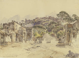 Draußen vor der Höhle von Posilipo - Johann Nepomuk Rauch — Ansicht des Kunstwerks